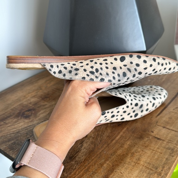 Dolce Vita leopard leather/suede slides women’s size 7 GUC - Picture 5 of 5